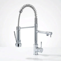 Torneira Gourmet Aveline cromada monocomando com bica flexível e extensível